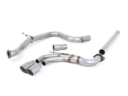 Milltek Sport Non-Res Cat-Back Exhaust for VW Golf GTI MK7/MK7.5 & Golf GTD MK7 | 3in (76mm) Stainless Large-Bore Twin Exit Dual Outlet | GT100 Tips in Cerakote Black, Polished or Titanium | Performance Catback/Back Box Upgrade | 2.0 TSI/TDI | SSXVW333
