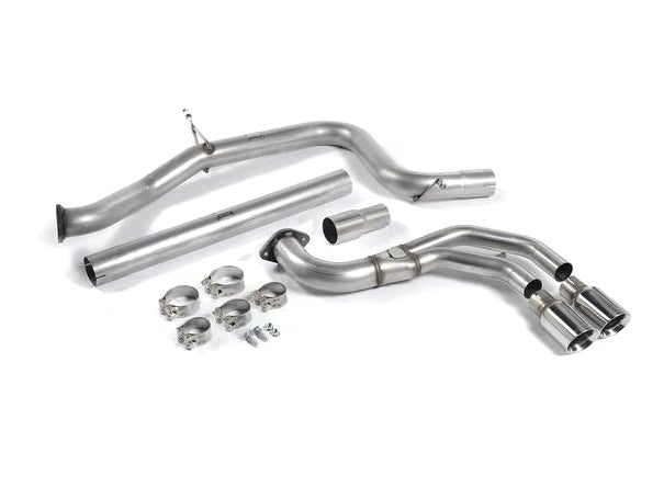 Milltek Sport Non-Res Cat-Back Exhaust for VW Golf GTI MK7/MK7.5 & Golf GTD MK7 | 3in (76mm) Stainless Large-Bore Twin Exit Dual Outlet | GT100 Tips in Cerakote Black, Polished or Titanium | Performance Catback/Back Box Upgrade | 2.0 TSI/TDI | SSXVW333