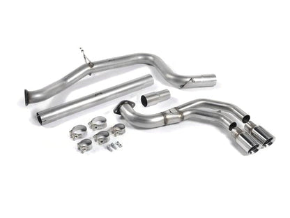 Milltek Sport Non-Res Cat-Back Exhaust for VW Golf GTI MK7/MK7.5 & Golf GTD MK7 | 3in (76mm) Stainless Large-Bore Twin Exit Dual Outlet | GT100 Tips in Cerakote Black, Polished or Titanium | Performance Catback/Back Box Upgrade | 2.0 TSI/TDI | SSXVW333