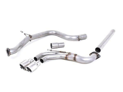 Milltek Sport Non-Res Cat-Back Exhaust for VW Golf GTI MK7/MK7.5 & Golf GTD MK7 | 3in (76mm) Stainless Large-Bore Twin Exit Dual Outlet | GT100 Tips in Cerakote Black, Polished or Titanium | Performance Catback/Back Box Upgrade | 2.0 TSI/TDI | SSXVW333
