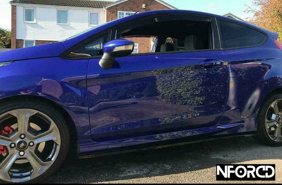 Ford Fiesta ST180/ST Mk7 & Mk7.5 (2013-2017) KSB Gloss Black ABS Body/Lip Kit - Front Splitter/Chin Spoiler, Side Skirts/Sill Covers & Extensions - Facelift Aero Pack - UK Made, Fixings Included