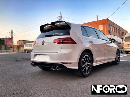 Volkswagen Golf R MK7/MK7.5 Rear Roof Spoiler Wing Extension | Fits VW Golf MK7 & MK7.5 | OEM+ Style | Gloss Black, Gloss White, Carbon Fibre Look