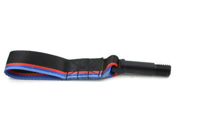 BMW E-Chassis Screw-In Tow Strap  M Tri-Colour Motorsport Tow Hook, Black | Fits E36 E46 E90 E92 E82 E87 E60 E39 | High-Strength Aluminium, Made in Germany | XTR004