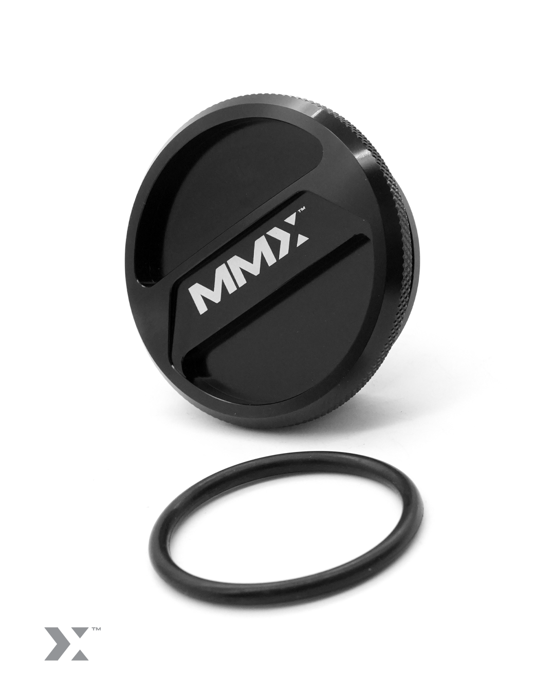 MMX Billet Aluminium Screenwash Reservoir Cap / Washer Bottle Lid for BMW G Series, Black Anodised