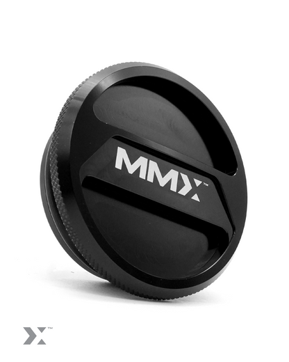 MMX Billet Aluminium Screenwash Reservoir Cap / Washer Bottle Lid for BMW G Series, Black Anodised