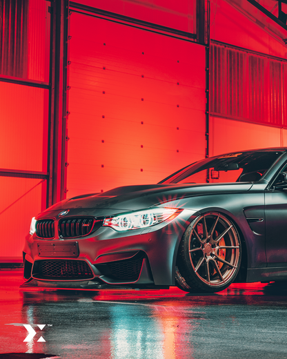MMX Lowering Springs Kit, Sport Coil Springs for BMW M4 F82 Coupe (incl Competition), EDC/Adaptive M Compatible, Approx 25mm Front 20mm Rear Drop