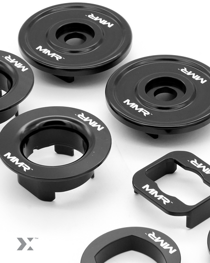 MMX Billet Rear Subframe Bush Insert Kit, Cradle Inserts for BMW F2x F3x 1 2 3 4 Series (F20 F21 F22 F23 F30 F31 F32 F33 F34 F36)
