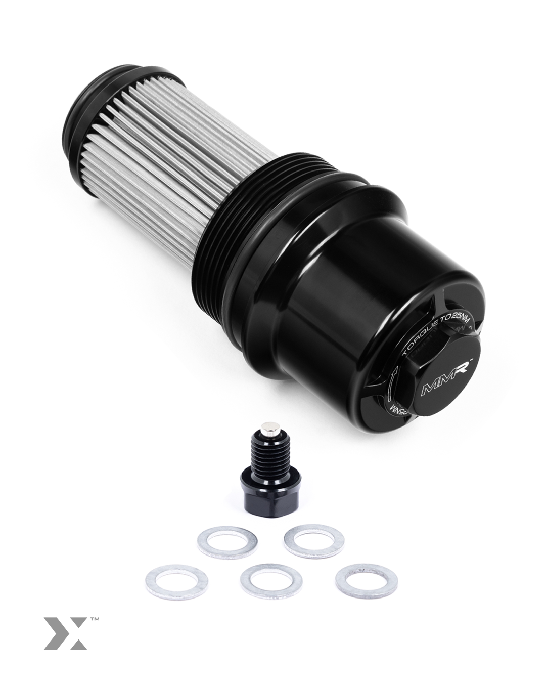 MMX Engine Oil Maintenance & Service Kit with Reusable Stainless Oil Filter, Billet
