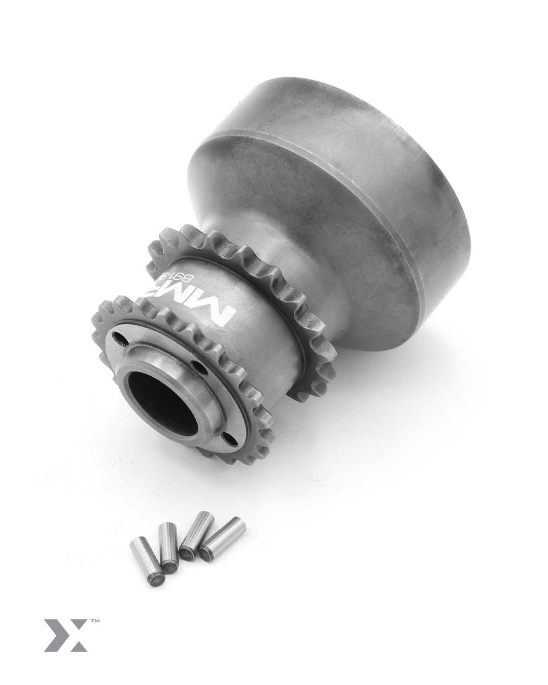 MMX 4-Pin One-Piece Crank Hub Upgrade, Keyed Pinned Hub Conversion for BMW S55 & N55 Engines (M2 Competition, M3, M4; selected 35i)
