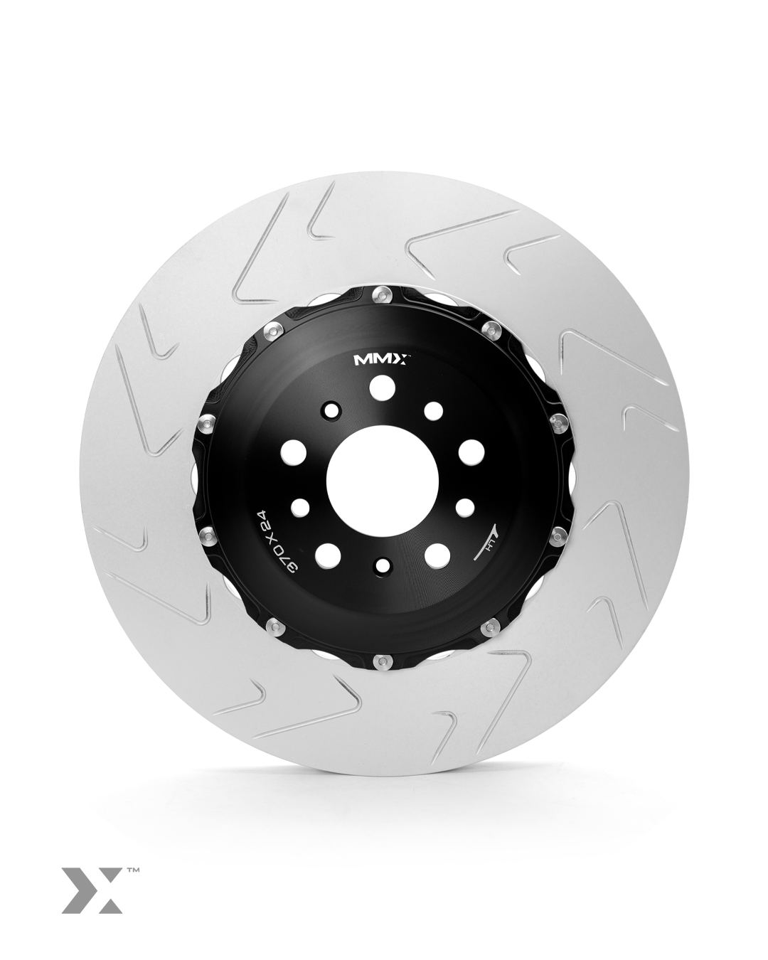 MMX 2-Piece Floating Rear Brake Discs (Rotors) Pair 370x24mm for BMW M3/M4 F80 F82 F83 (F8X)