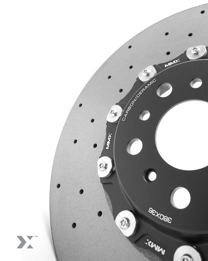MMX Carbon Ceramic 2-Piece Front Brake Discs (Rotors) 380mm x 36mm for BMW G80 M3, G82/G83 M4 G8x CCB Upgrade Direct Fit