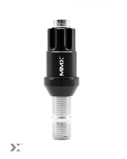 MMX Locking Wheel Nuts Security Set, Conical (Tapered) Seat Alloy Wheel Locks for MMX Stud Conversions 70mm & 80mm, 4x Nuts & Key