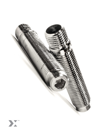 MMX Wheel Bolt-to-Stud Conversion Kit, 70mm Extended Studs with Ball-Seat Wheel Nuts, BMW & MINI M14x1.25