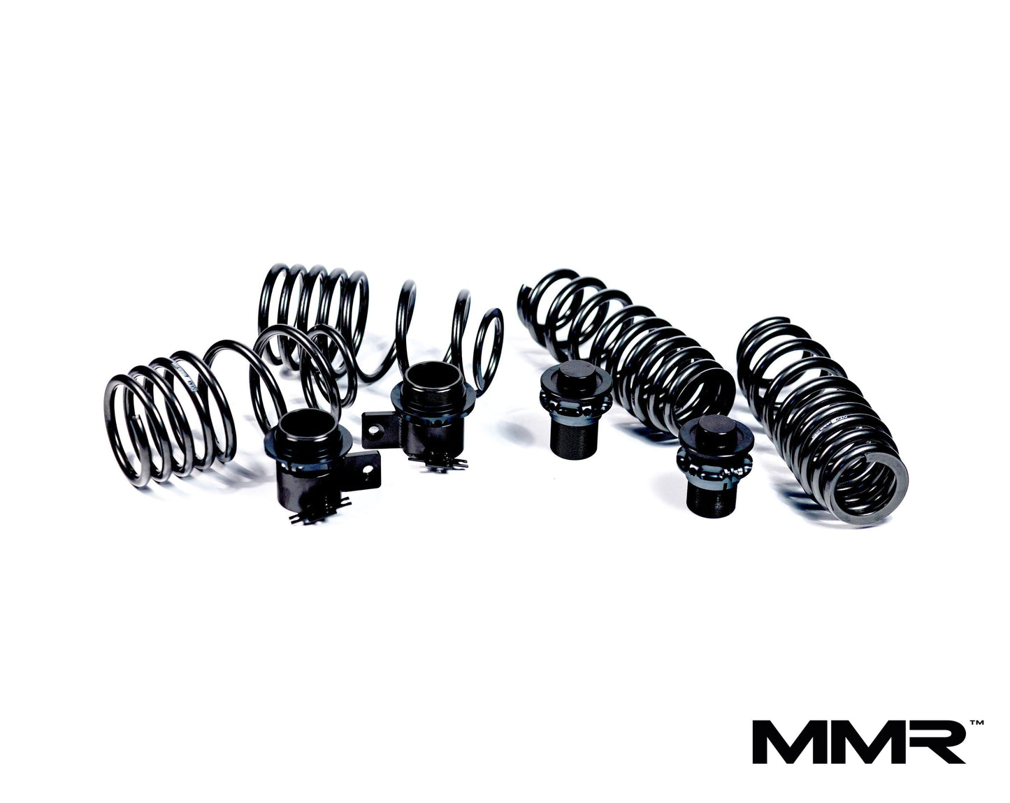 MMR HAS Height Adjustable Lowering Springs for BMW F8x M2/M2 Competition, M3, M4 (F87 F80 F82 F83) – Progressive-Rate Sport Spring Kit, Coilover Alternative – Adaptive M/EDC & OE Damper Compatible Suspension/Stance Upgrade – Front & Rear
