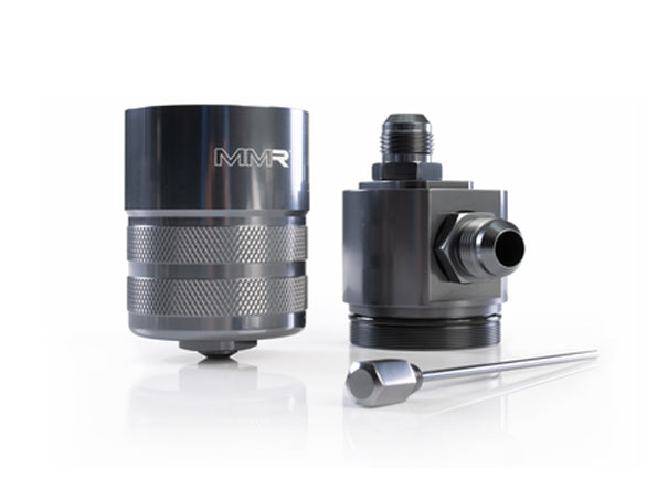 MMR BMW N55 Oil Catch Can & PCV Oil Separator Upgrade Kit F-Series F20 F21 F22 F23 F87 (1 Series M135i, 2 Series M235i, M2) – Billet Crankcase Breather/Catch Tank with PTFE Hoses – Blow-By Control – MMR17-0501