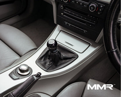 MMR Performance Weighted Billet Gear Shift Knob for BMW 6-Speed Manual - 300g CNC Machined Aluminium, Black Anodised, Includes 6-Speed/Logo Top - Fits All BMW 6MT Models