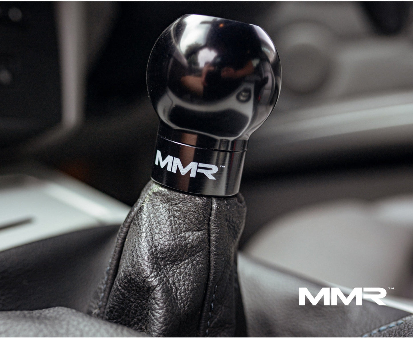 MMR Performance Weighted Billet Gear Shift Knob for BMW 6-Speed Manual - 300g CNC Machined Aluminium, Black Anodised, Includes 6-Speed/Logo Top - Fits All BMW 6MT Models