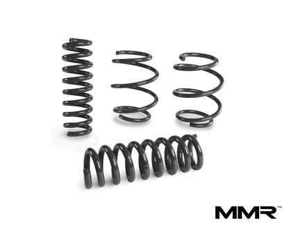 MMR Performance Lowering Springs for BMW M3 F80 2014-2019 - Drop Springs Suspension/Lowering Kit, Sport Coil Spring Set, 25mm Front 10mm Rear, EDC Adaptive M Compatible, S55 Saloon Sedan Stance Upgrade