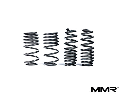 MMR Performance Lowering Springs for BMW M3 F80 2014-2019 - Drop Springs Suspension/Lowering Kit, Sport Coil Spring Set, 25mm Front 10mm Rear, EDC Adaptive M Compatible, S55 Saloon Sedan Stance Upgrade