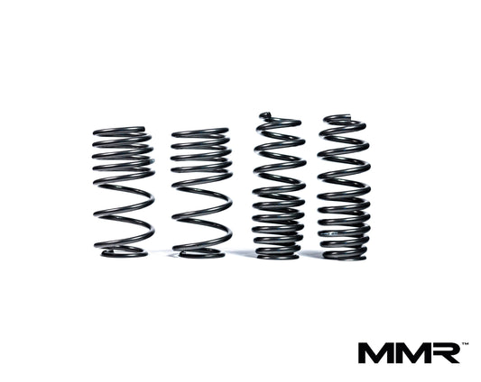 MMR Performance Lowering Springs for BMW M3 F80 2014-2019 - Drop Springs Suspension/Lowering Kit, Sport Coil Spring Set, 25mm Front 10mm Rear, EDC Adaptive M Compatible, S55 Saloon Sedan Stance Upgrade