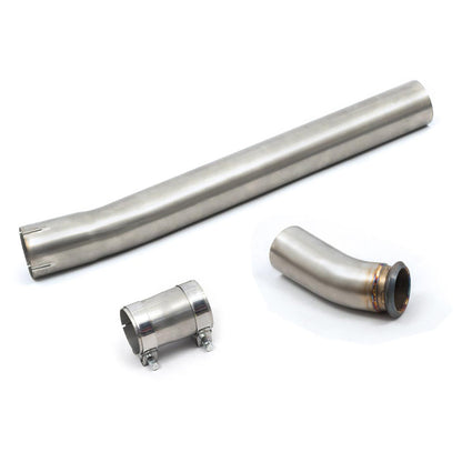 Mini Cooper S F56 Mk3 2.0T 2014-2018 Center Resonator Delete | Centre Silencer Delete Mid-Pipe | 3" (76mm) Stainless Bolt-On Exhaust Link Pipe | Cobra Sport | Centre Box Delete Straight Pipe Upgrade