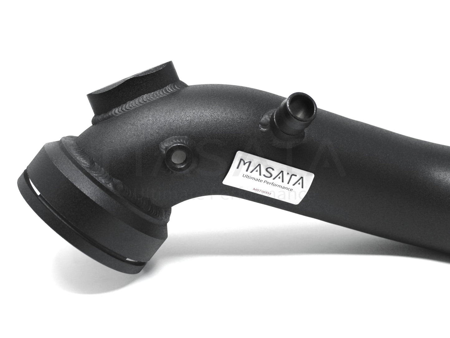 Masata BMW N55 F-Series Aluminium Charge Pipe Upgrade (Chargepipe) - F20 F21 F22 F23 F30 F31 F32 F33 F34 F36 - M135i M235i 335i 435i M2 F87 - 70mm Black, Meth Bung - MST0005