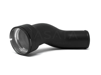 Masata BMW N55 F-Series Aluminium Charge Pipe Upgrade (Chargepipe) - F20 F21 F22 F23 F30 F31 F32 F33 F34 F36 - M135i M235i 335i 435i M2 F87 - 70mm Black, Meth Bung - MST0005