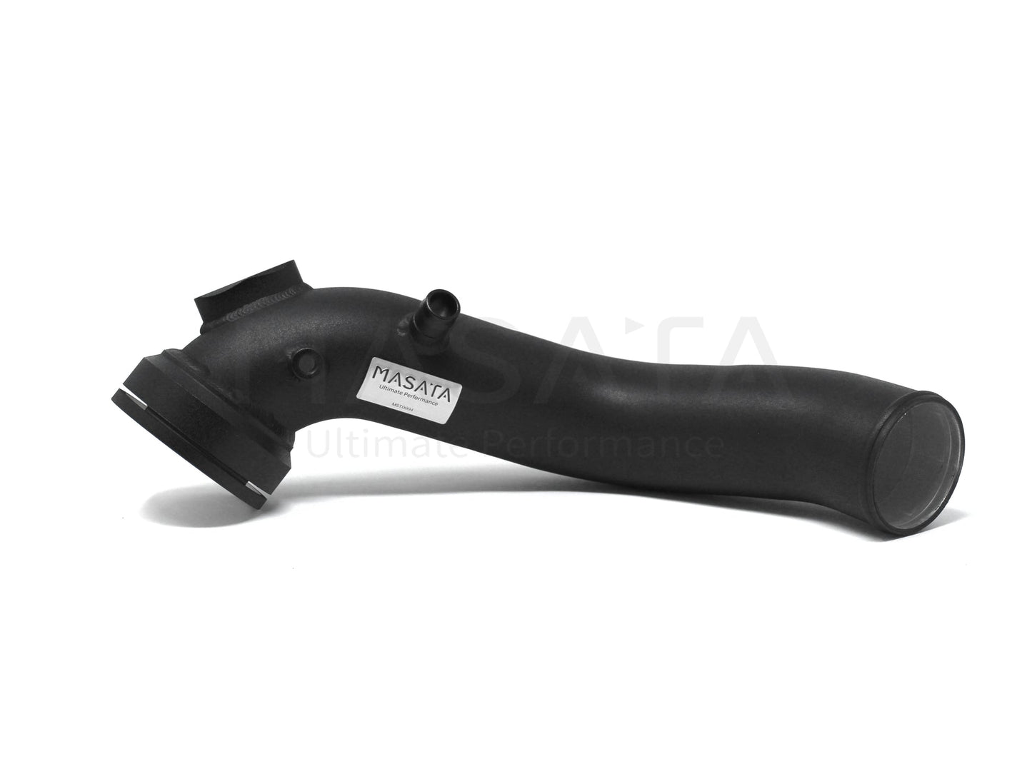 Masata BMW N55 F-Series Aluminium Charge Pipe Upgrade (Chargepipe) - F20 F21 F22 F23 F30 F31 F32 F33 F34 F36 - M135i M235i 335i 435i M2 F87 - 70mm Black, Meth Bung - MST0005