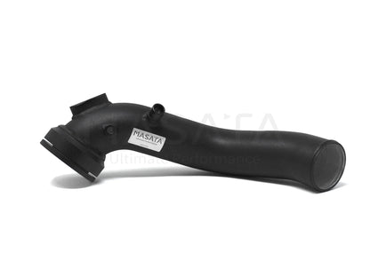 Masata BMW N55 F-Series Aluminium Charge Pipe Upgrade (Chargepipe) - F20 F21 F22 F23 F30 F31 F32 F33 F34 F36 - M135i M235i 335i 435i M2 F87 - 70mm Black, Meth Bung - MST0005