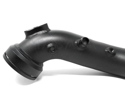 Masata BMW N55 F-Series Aluminium Charge Pipe Upgrade (Chargepipe) - F20 F21 F22 F23 F30 F31 F32 F33 F34 F36 - M135i M235i 335i 435i M2 F87 - 70mm Black, Meth Bung - MST0005