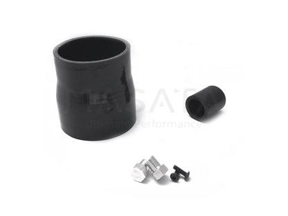 Masata BMW N55 F-Series Aluminium Charge Pipe Upgrade (Chargepipe) - F20 F21 F22 F23 F30 F31 F32 F33 F34 F36 - M135i M235i 335i 435i M2 F87 - 70mm Black, Meth Bung - MST0005