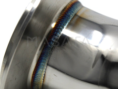 Masata BMW S55 Catless Downpipes - Fits M2 Competition F87 LCI, M3 F80, M4 F82/F83 - High-Flow Decat 304 Stainless, OEM Fit, Stage 2 Ready