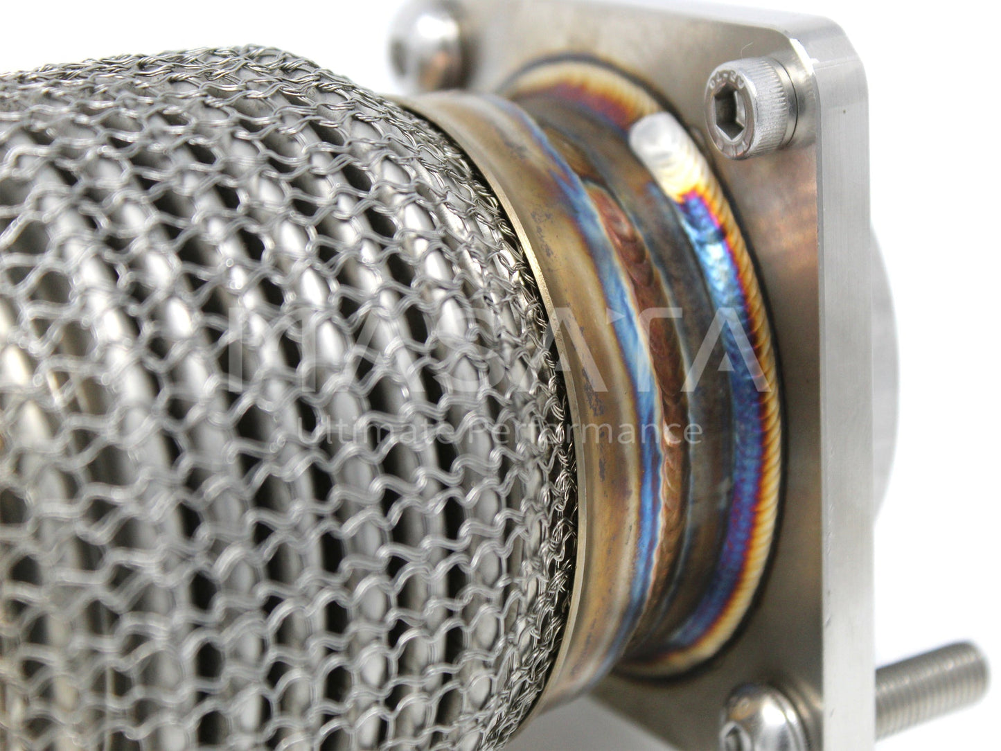 Masata BMW S55 Catless Downpipes - Fits M2 Competition F87 LCI, M3 F80, M4 F82/F83 - High-Flow Decat 304 Stainless, OEM Fit, Stage 2 Ready