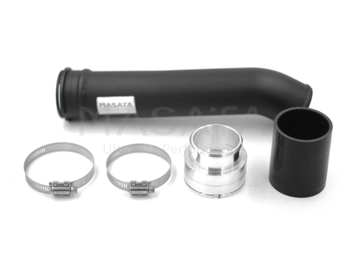 Masata Aluminium Charge Pipe / Boost Pipe (Turbo Outlet to Intercooler) for BMW F10 F11 5 Series N20 2.0T 520i 528i 528ix xDrive 2009-2016 – Hot-Side Hard Pipe Upgrade, Direct-Fit OEM Replacement, Compressor Outlet Pipe – MST0049