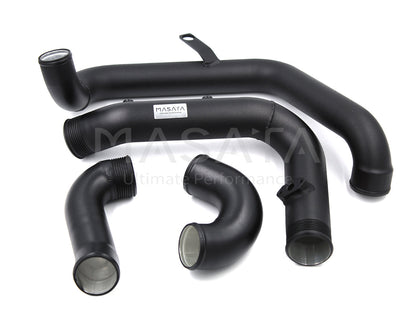Masata MST0074 Charge & Boost Pipe Kit for VW Volkswagen Tiguan 2.0 TSI 330/380 (MQB) - Aluminium Hard Pipe Upgrade, Turbo Outlet to Intercooler Hot/Cold Side Pipes - OEM Replacement Intercooler Piping, EA888 Gen 3, Stage 1/2