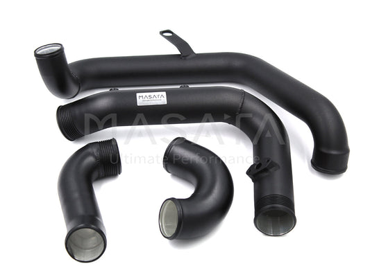 Masata MST0074 Charge & Boost Pipe Kit for VW Volkswagen Tiguan 2.0 TSI 330/380 (MQB) - Aluminium Hard Pipe Upgrade, Turbo Outlet to Intercooler Hot/Cold Side Pipes - OEM Replacement Intercooler Piping, EA888 Gen 3, Stage 1/2