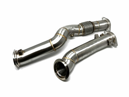 Masata S58 G8X Catless Downpipe / Decat Front Pipe – BMW G80 G81 G82 G83 M3/M3 Touring M4, G87 M2 (Competition & xDrive) High-Flow Turbo Down Pipe, Straight Pipe Race Exhaust Upgrade MST6003 2021+