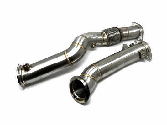Masata S58 G8X Catless Downpipe / Decat Front Pipe – BMW G80 G81 G82 G83 M3/M3 Touring M4, G87 M2 (Competition & xDrive) High-Flow Turbo Down Pipe, Straight Pipe Race Exhaust Upgrade MST6003 2021+