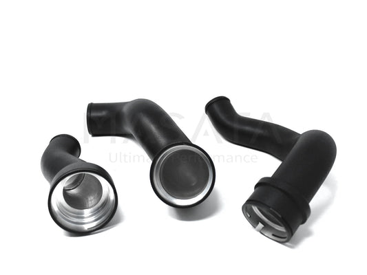 Masata Aluminium Charge & Boost Pipe Kit (Turbo Outlet to Intercooler) for BMW/MINI B38 B48 F45 F46 F48 F54 F55 F56 F57 F60 - 220i, X1 20i, Cooper, Cooper S, JCW - Hard/Hot-Side/Intercooler Piping, 1/8" NPT Meth Port - MST0042