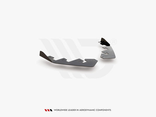 Maxton Design Front Splitter Flaps/Canards for BMW 1 Series F20 M135i/M135ix (2011-2015) - Gloss Black | Fits with Maxton BM1F20MCNC-FD1 Splitter | Part BM1F20MCNC-FSF1