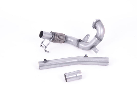 Milltek Sport 70mm Non-Resonated Large-Bore Downpipe, De-Cat & GPF/OPF Bypass for Audi A1 40 TFSI (MK2 GB) & VW Polo GTI 2.0 TSI (MK6 AW) - SSXVW561