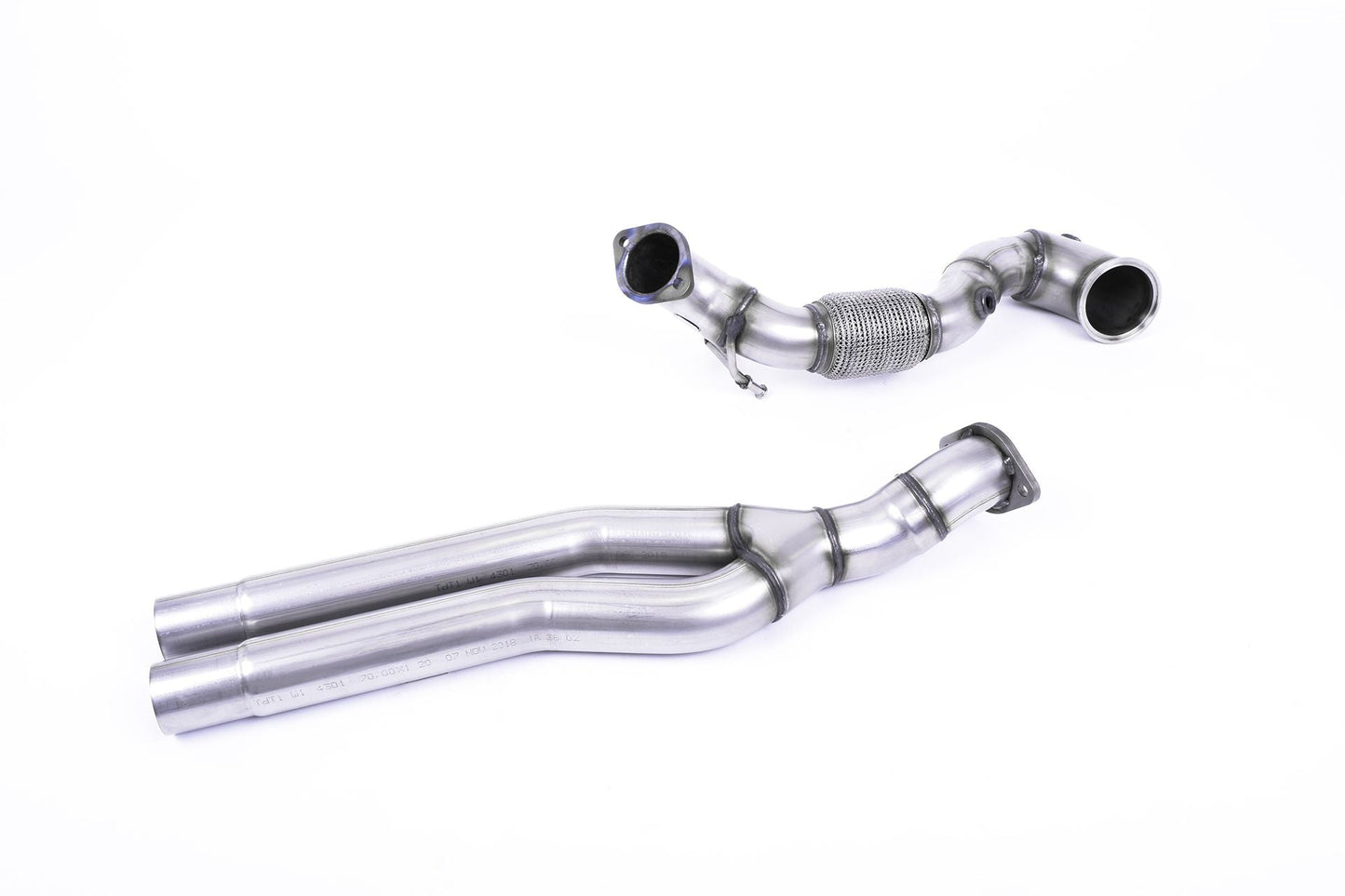 Milltek Sport Large Bore Downpipe Decat/Cat Delete for Audi RS3 8V (2017-2018) & TTRS 8S (2016+) | 3.0in 76.2mm | Non-OPF/GPF | Fits OE & Milltek Cat-Back | SSXAU727 | UK Made