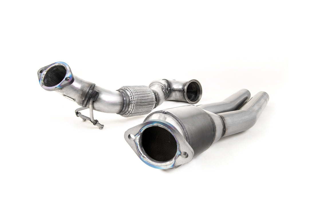 Milltek Sport 3in (76mm) Catted Turbo Downpipe/Front Pipe, High-Flow Sports Cat for Audi RS3 8V (400PS) & TT RS/TTRS 8S Mk3 2.5 TFSI, Pre-GPF Non-OPF, Performance Exhaust Upgrade - SSXAU726