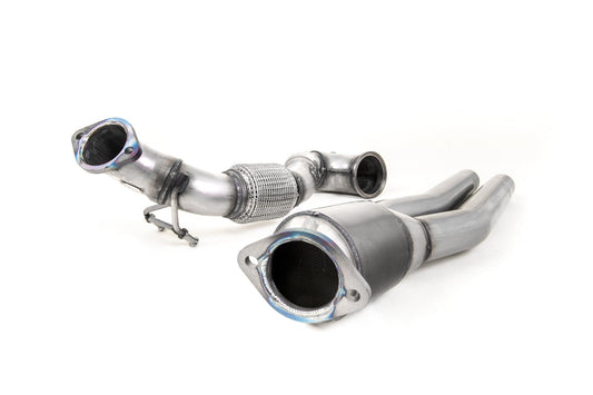 Milltek Sport 3in (76mm) Catted Turbo Downpipe/Front Pipe, High-Flow Sports Cat for Audi RS3 8V (400PS) & TT RS/TTRS 8S Mk3 2.5 TFSI, Pre-GPF Non-OPF, Performance Exhaust Upgrade - SSXAU726