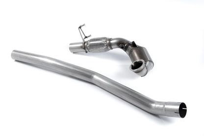 Milltek Sport 3"/76mm Large-Bore Downpipe with 200 CPSI Hi-Flow Sports Cat for Volkswagen Golf GTI Mk7/Mk7.5 (Non-OPF) - Fits Milltek Cat-Back - EC Approved, Stage 2 Ready - Also fits SEAT Leon Cupra 280/290/300 - SSXVW283