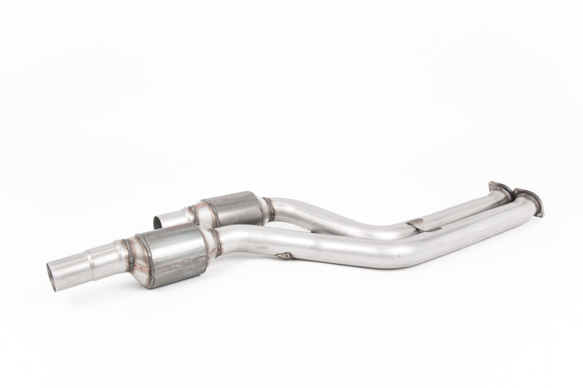 Milltek Sport Exhaust BMW M2 Competition (M2C) F87 (2018+) OPF/GPF Delete/Bypass Centre/Center Section with 200-Cell High-Flow Sport/Race Cats, 70mm (2.75in) Catted Mid-Pipe | S55 | Fits Milltek Cat-Back Only | SSXBM1092