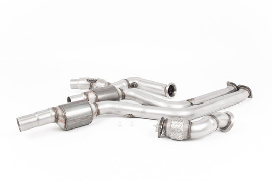 Milltek Sport BMW M2 Competition F87 Large-Bore Downpipes & GPF/OPF Bypass with 200 Cell High-Flow Sports Cats | 70mm | Stage 2 | Fits Milltek Cat-Back | SSXBM1093