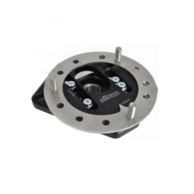 Millway Motorsport BMW E90 E91 E92 E93 3 Series Front Adjustable Camber/Caster Plates, Strut Top Mounts/Upper Mounts - Non-M (E9X) - OEM or 60mm Coilover Springs - Pair - Fits 320i 328i 330d 335i/xi xDrive - Alignment/Geometry Kit