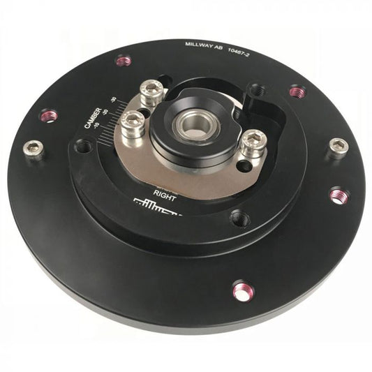 Millway Motorsport Adjustable Front Camber Plates & Strut Top Mounts for BMW F80 M3, F82/F83 M4, F87 M2 Competition (F-Series) - Negative Camber Kit/Alignment Plates - Track Day & Fast Road - Coilover Compatible Pillowball Upper Mounts - MW90467