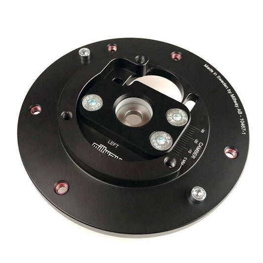 Millway Motorsport BMW M2 F87 N55 Front Adjustable Camber Plates / Strut Top Mounts - up to -3.2 deg | Camber Kit / Alignment Plates | Track Day Fast Road | Pair | MW90481-M2 Pillowball Spherical Bearing